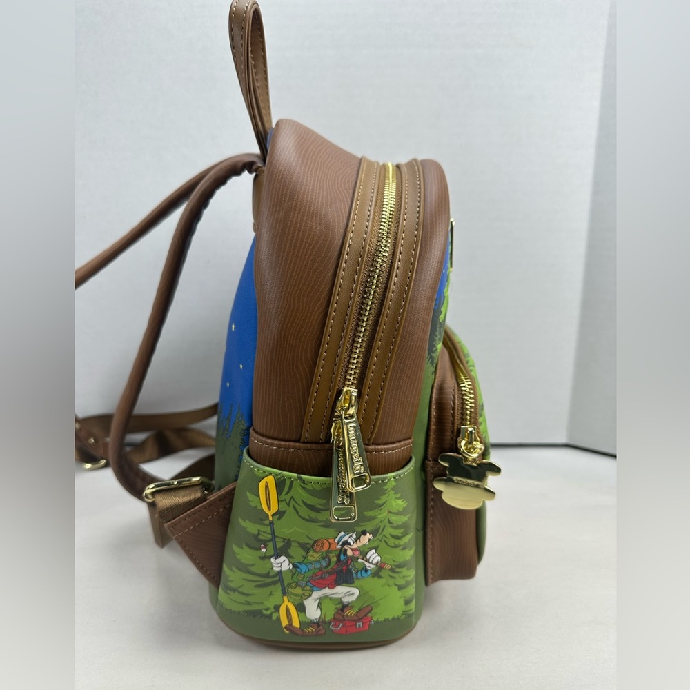 Loungefly Mickey Mouse & Friends Camping Scene Mini Backpack - Exclusive HTF - Picture 7 of 10